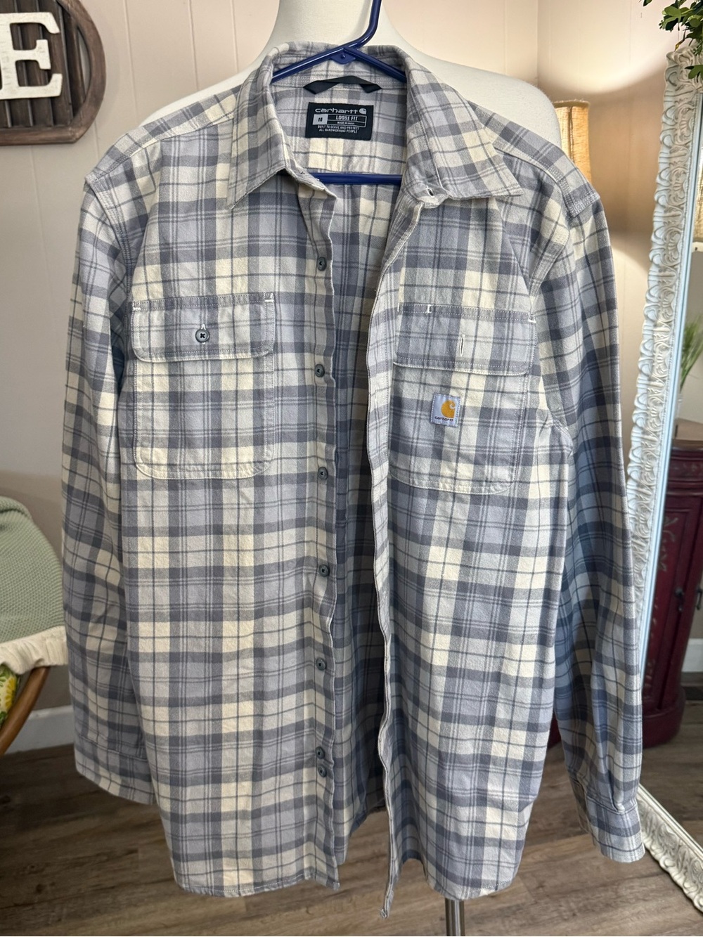 Carhartt Loose Fit Heavyweight Flannel Shirt Jacket